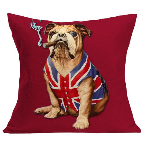 Housse de coussin stylisée